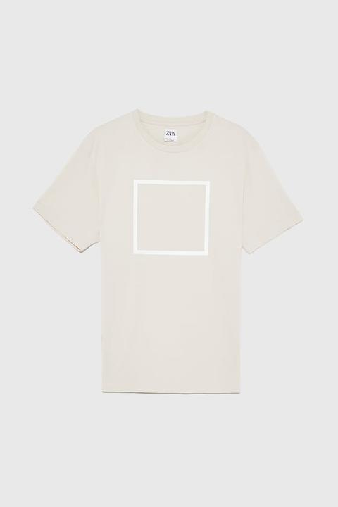 T-shirt Mit Quadrat Premium