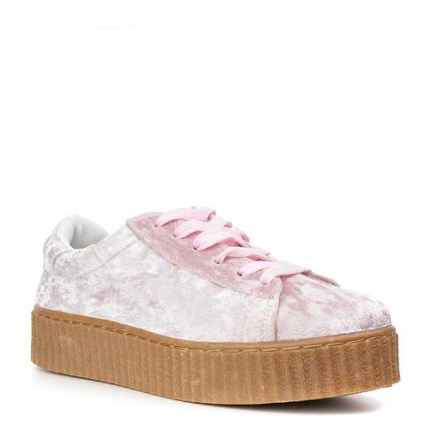 Marnie - Pink Velvet Creepers