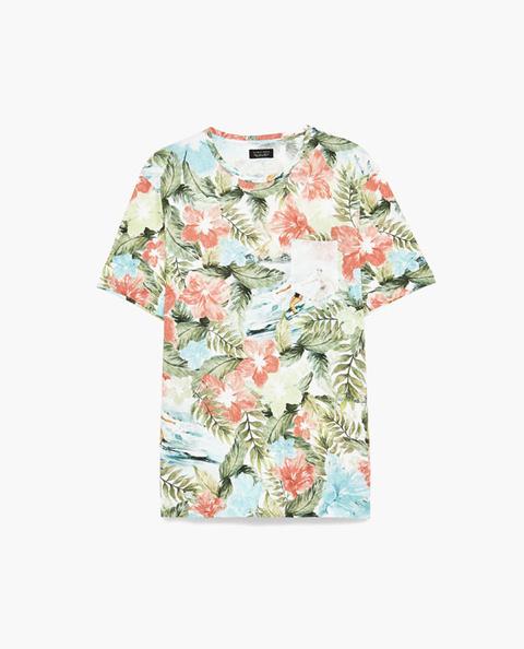 Camiseta Allover Flores Surf