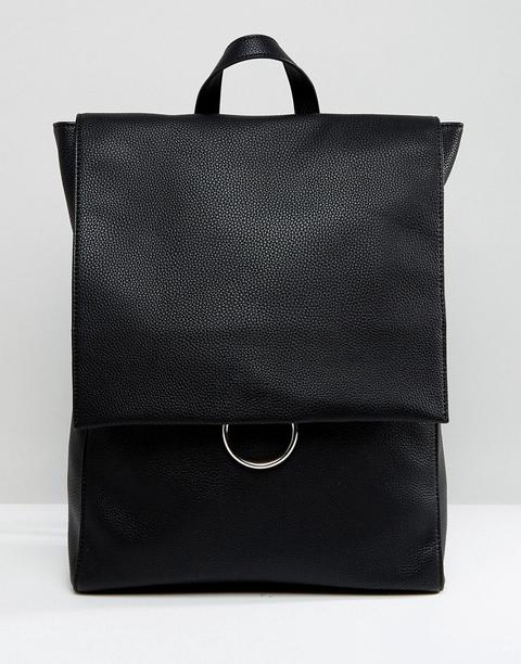 Asos Design Ring Flap Backpack