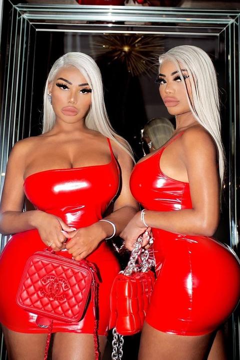 Fashion nova on sale red latex dress