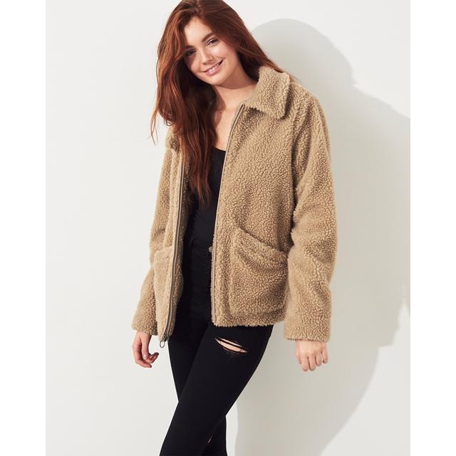 oversized faux fur coat hollister