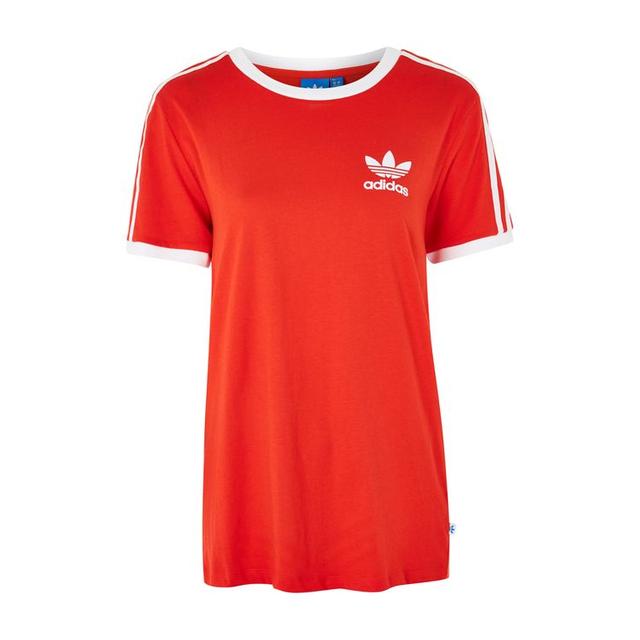 adidas red california t shirt