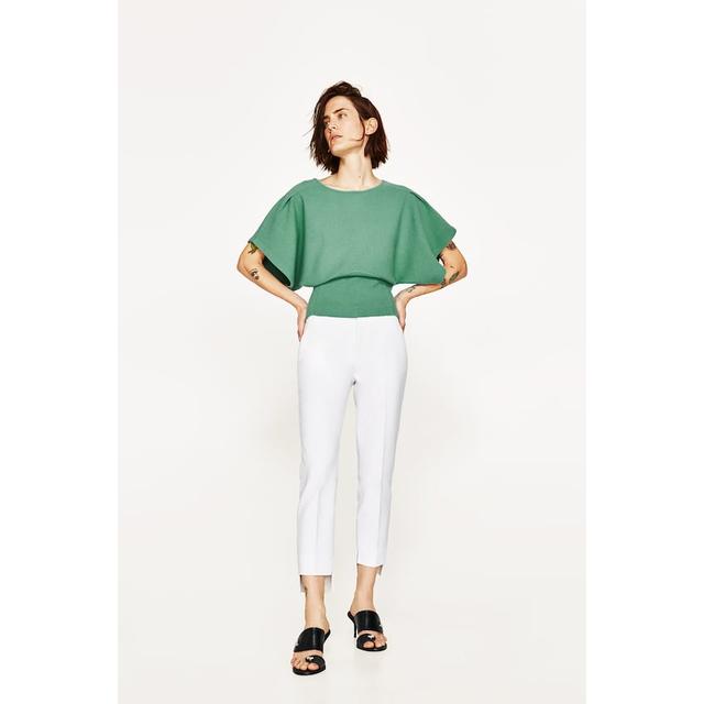 zara asymmetric pants