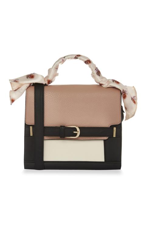 Bolso Tote Pequeño Con Asa De Pañuelo