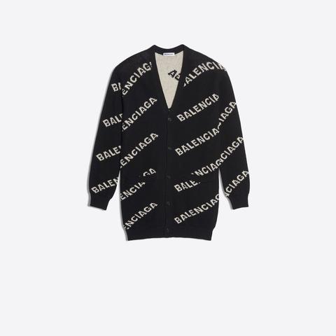 balenciaga black cardigan