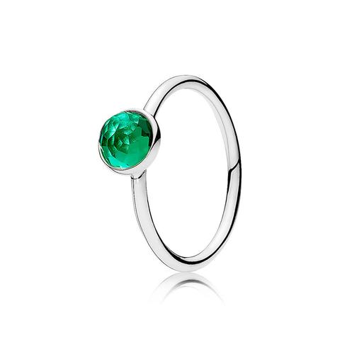 May Droplet Birthstone Ring