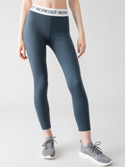 Legging Deportivo Con Texto