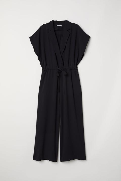 Ankle-length Jumpsuit - Black