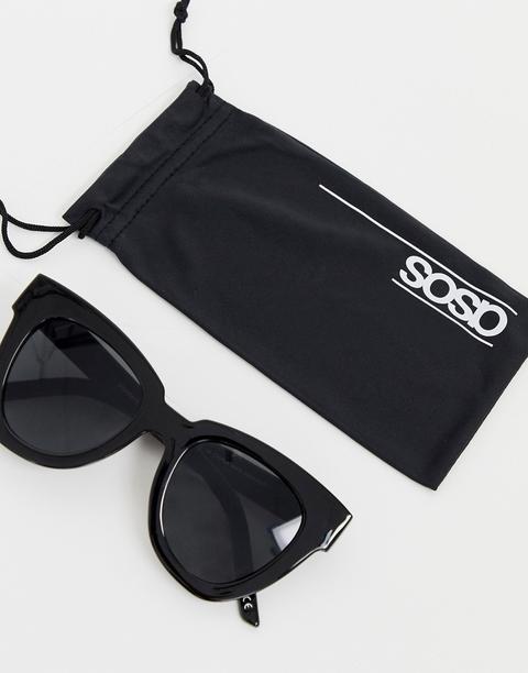 asos chunky flare cat eye sunglasses