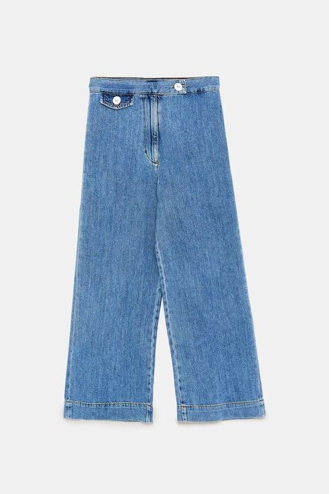 Jeans Marine Culotte Malibu Blue