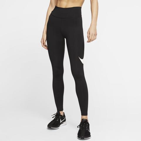 Nike Mallas De Running De 7/8 De Talle Medio - Mujer - Negro