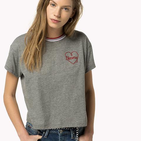 T-shirt Con Logo Ricamata