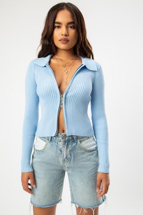 two zipper sweater