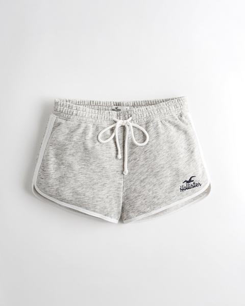 High-rise Curved Hem Fleece Short