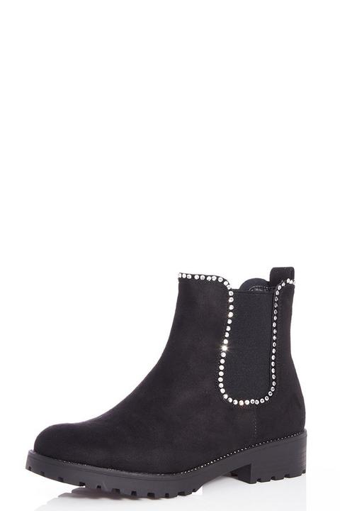 diamante chelsea boots