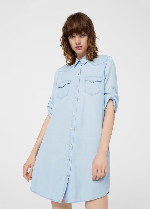 Vestido Camisero Denim