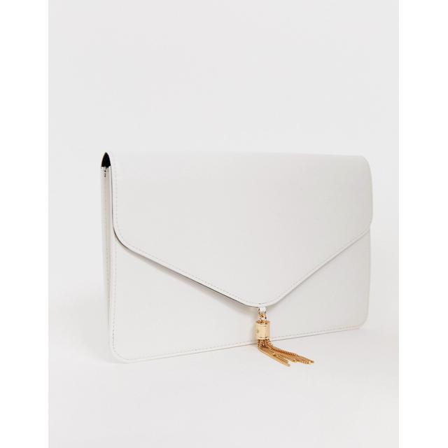 white clutch bag asos