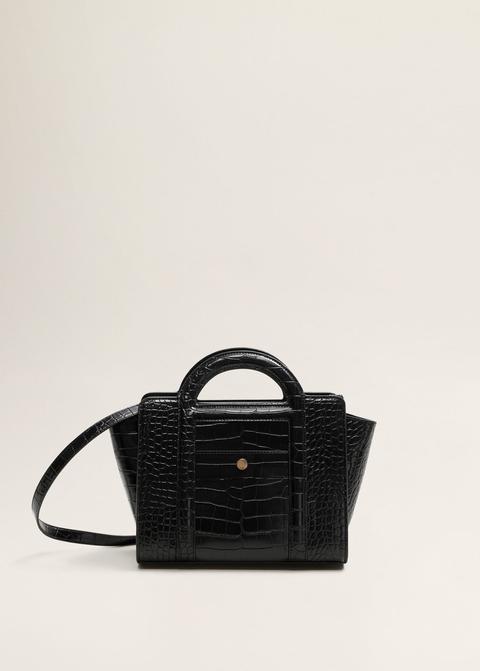 sac tote effet croco