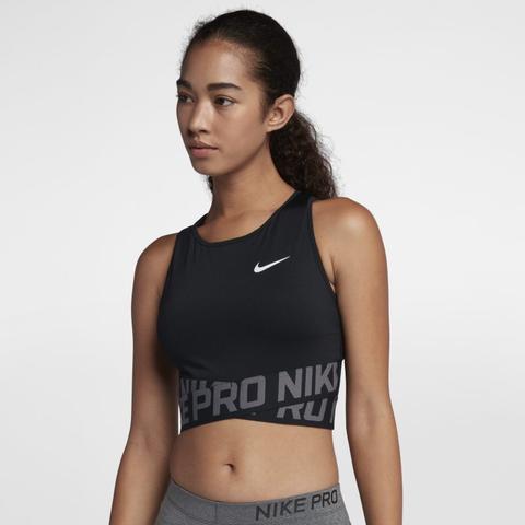 Nike Pro Intertwist Kurz-tanktop Für Damen - Schwarz