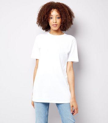 Tall – Weißes, Übergroßes T-shirt