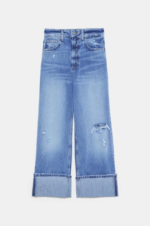 Jeans Z1975 Wide Leg Con Strappi