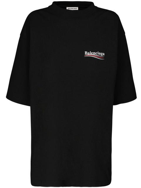 T-shirt Oversize En Jersey "political"