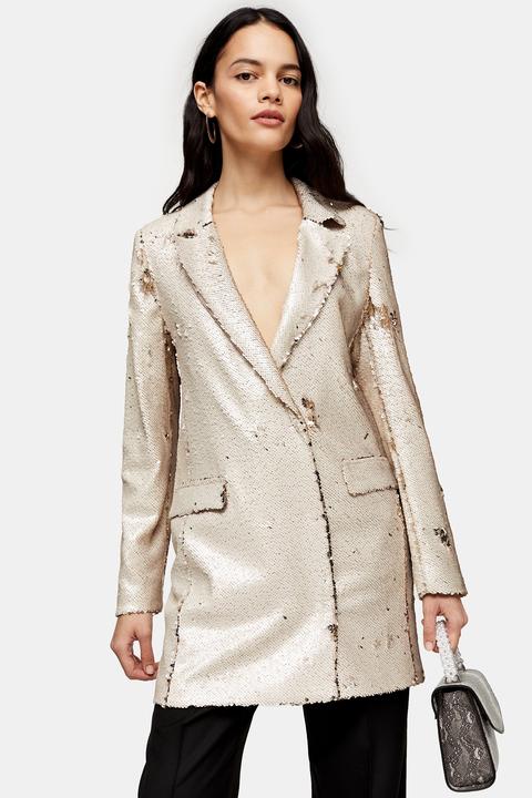 topshop sequin blazer