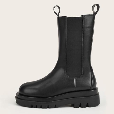 Minimalist Mid Calf Chelsea Boots