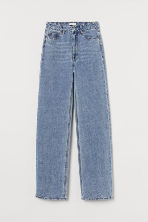 Wide High Jeans - Blue