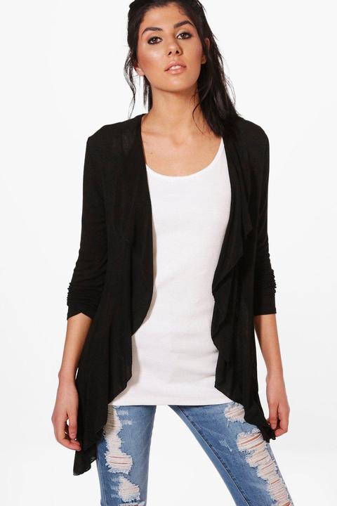 Alice Fine Knit Waterfall Cardigan