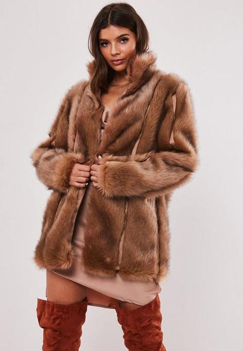 fitted fur coat