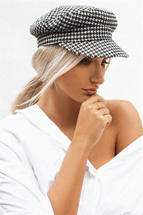 Houndstooth Cap