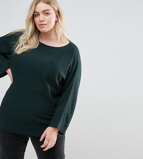 Jersey Verde Con Cuello Barco De Elvi