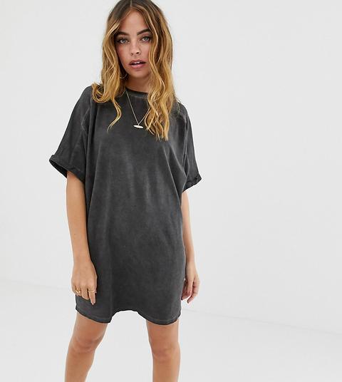 black t shirt dress petite