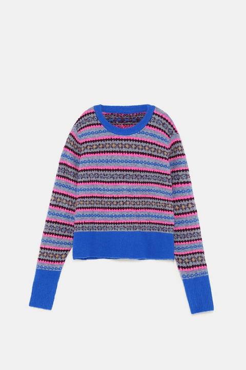 Pullover Jacquard A Colori