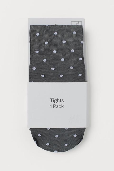 Collant À Pois - Noir