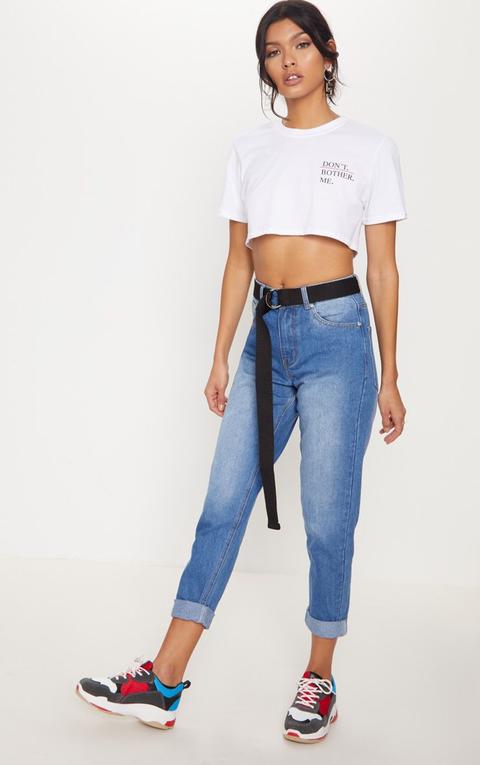 Mid Wash Mom Jeans