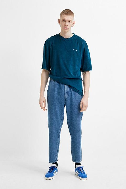 Iets Frans&hellip; Light Wash Denim Pj Pants - Blue 32w 34l At Urban Outfitters