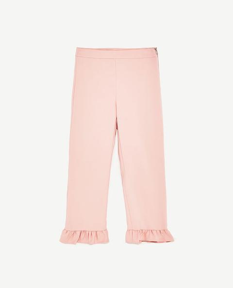 Pantalón Cropped Volante