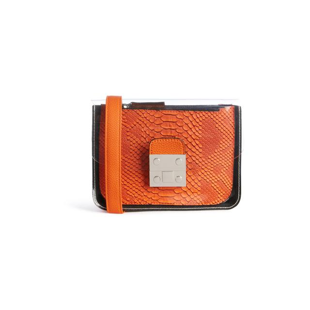 clear orange bag