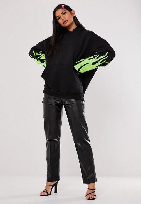 green flame hoodie