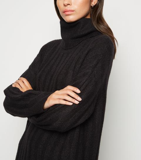 roll neck sweater dress