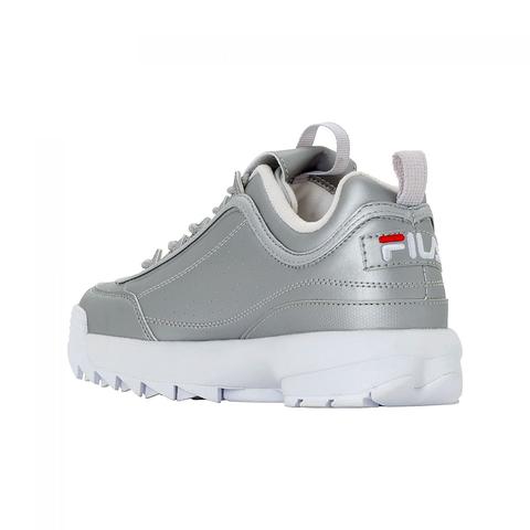 fila disruptor m low wmn silver