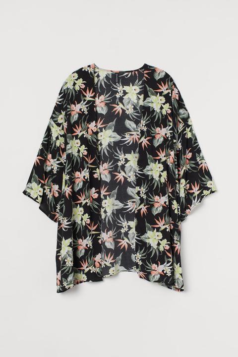 H & M+ Chaqueta Estampada - Negro