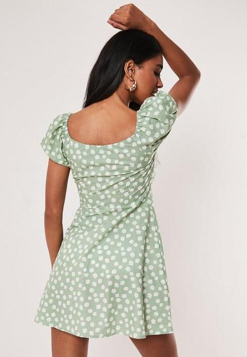 green daisy dress