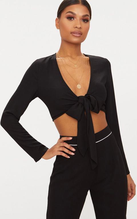 black pretty little thing top