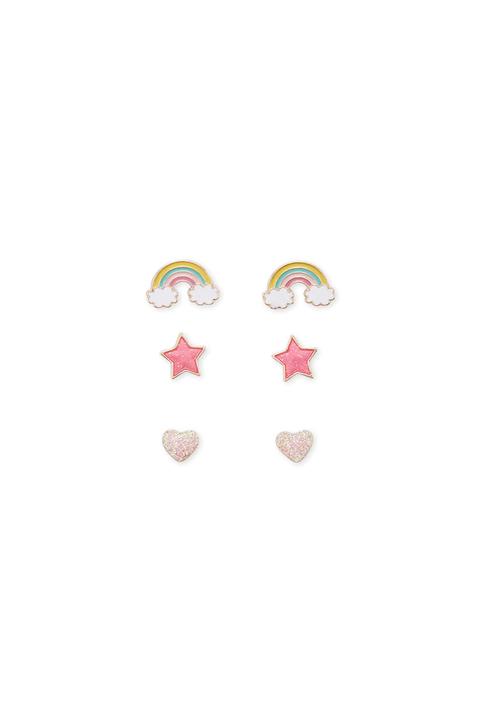 Rainbow Stud Earring Set