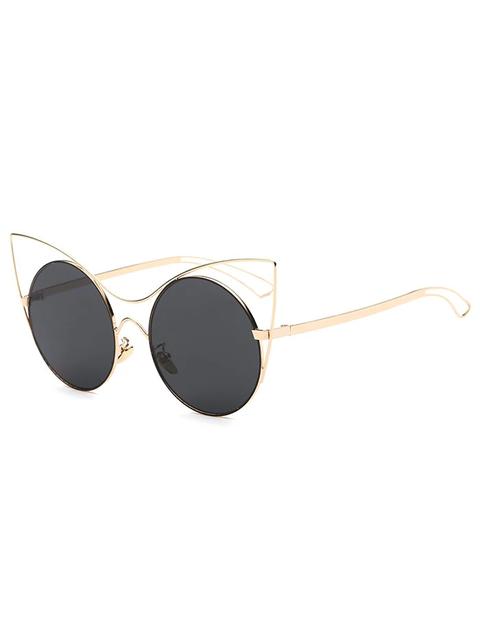 Hollow Out Leg Cat Eye Sunglasses