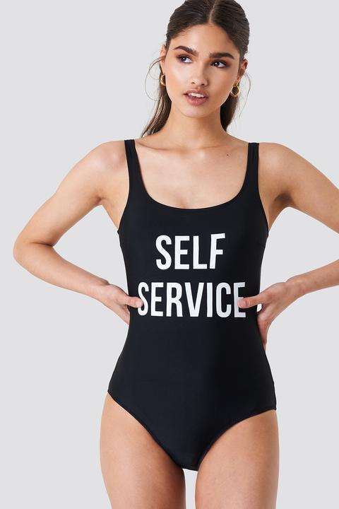 Trendyol Self Service Swimsuit - Black